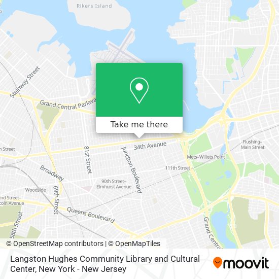 Langston Hughes Community Library and Cultural Center map