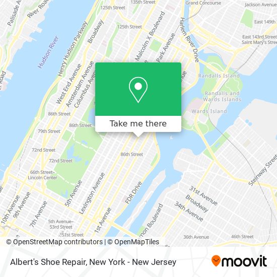 Albert's Shoe Repair map