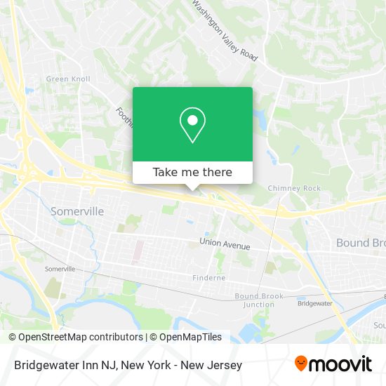 Bridgewater Inn NJ map
