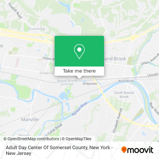 Adult Day Center Of Somerset County map