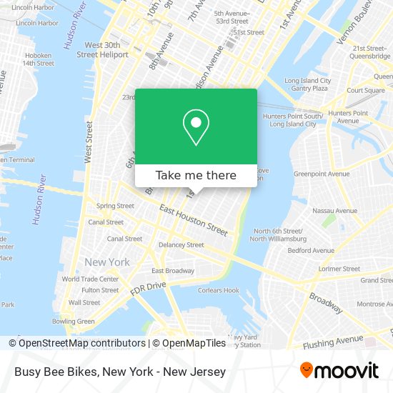 Busy Bee Bikes map