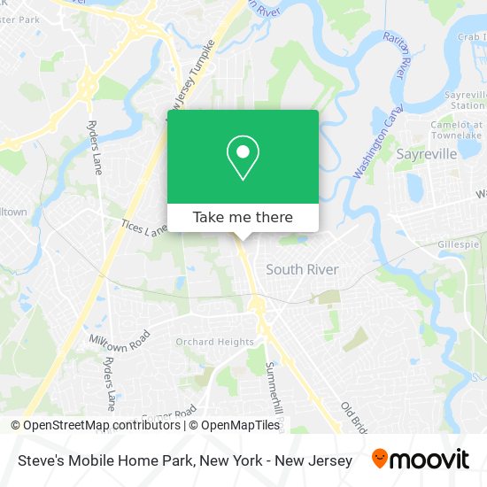 Mapa de Steve's Mobile Home Park