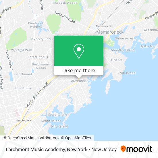 Larchmont Music Academy map