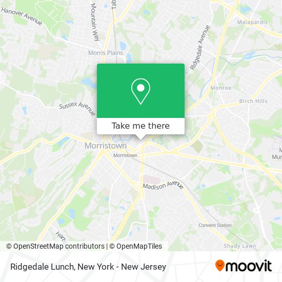 Mapa de Ridgedale Lunch