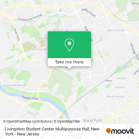 Livingston Student Center Multipurpose Hall map