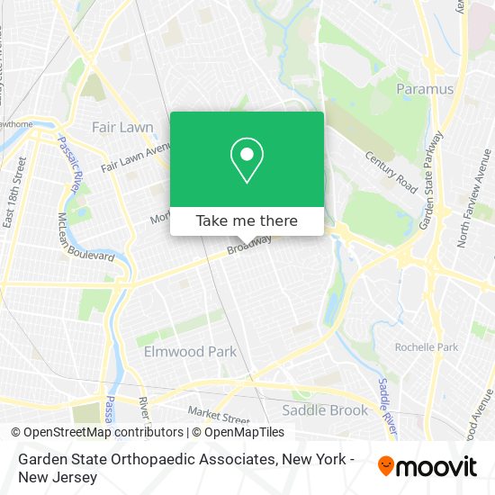 Mapa de Garden State Orthopaedic Associates