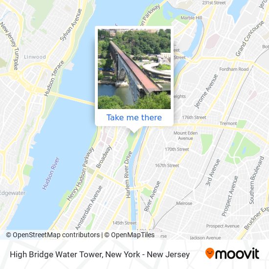 High Bridge Water Tower map