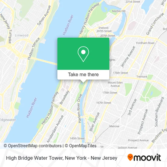 High Bridge Water Tower map