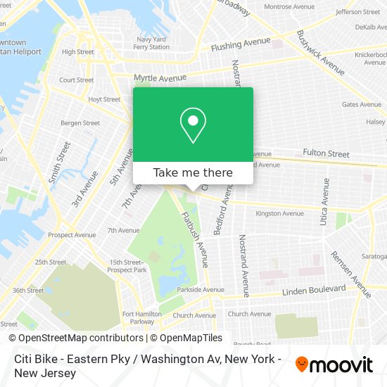 Citi Bike - Eastern Pky / Washington Av map