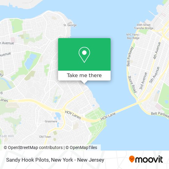 Sandy Hook Pilots map