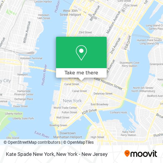 Kate Spade New York map