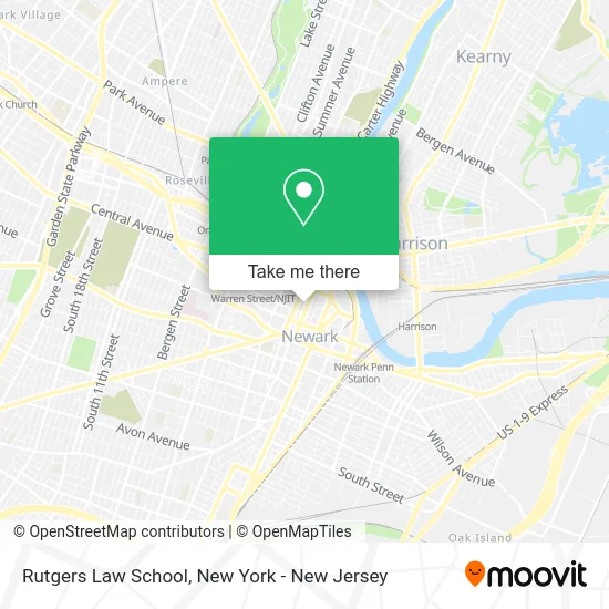 Rutgers Law School map