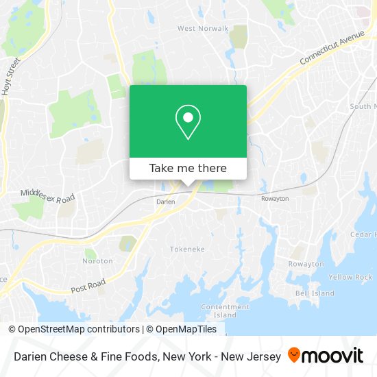 Mapa de Darien Cheese & Fine Foods