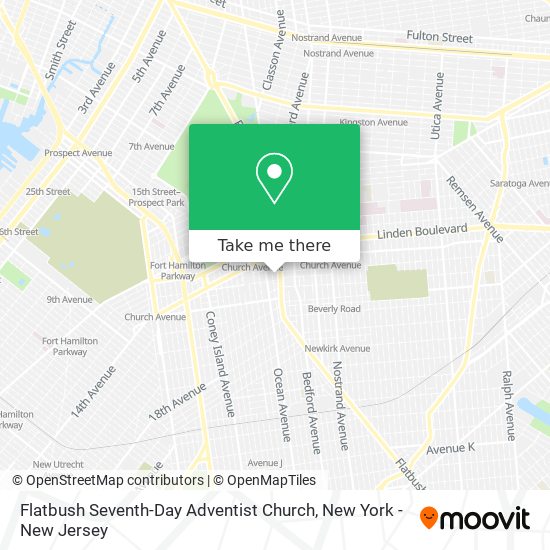Flatbush Seventh-Day Adventist Church map