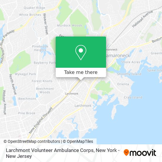 Mapa de Larchmont Volunteer Ambulance Corps