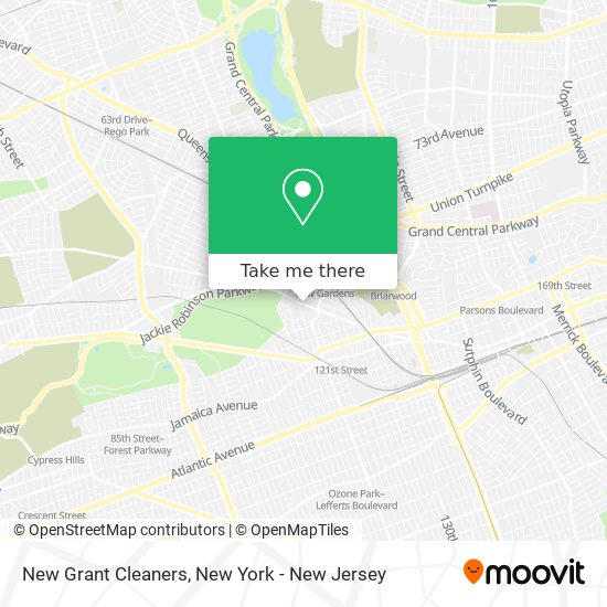 New Grant Cleaners map