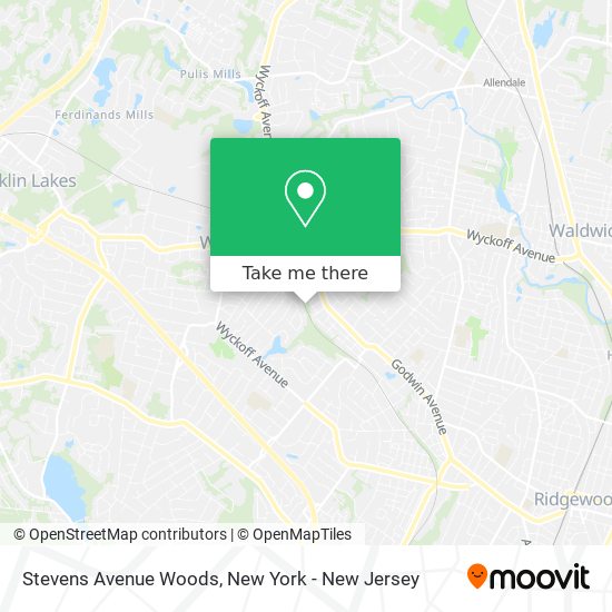 Mapa de Stevens Avenue Woods