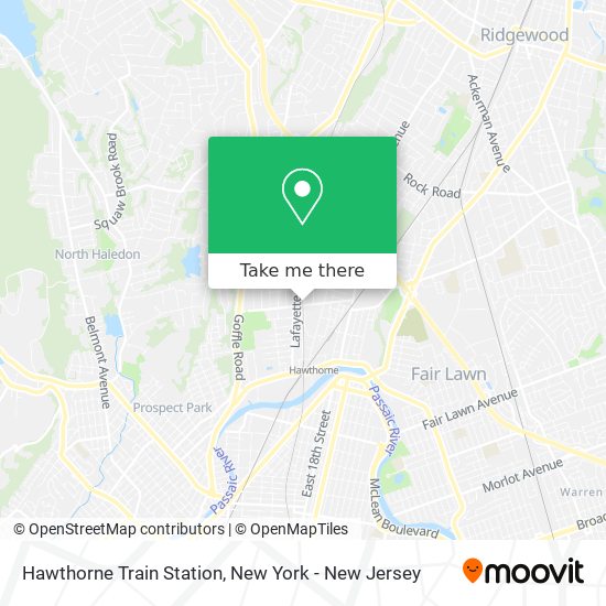 Mapa de Hawthorne Train Station