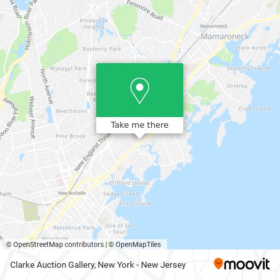 Clarke Auction Gallery map