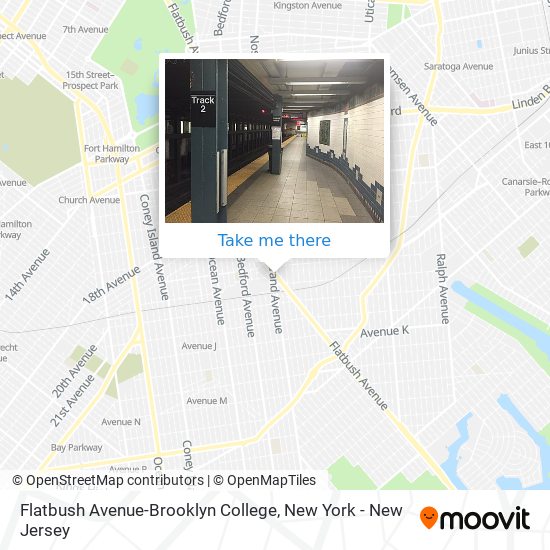 Mapa de Flatbush Avenue-Brooklyn College
