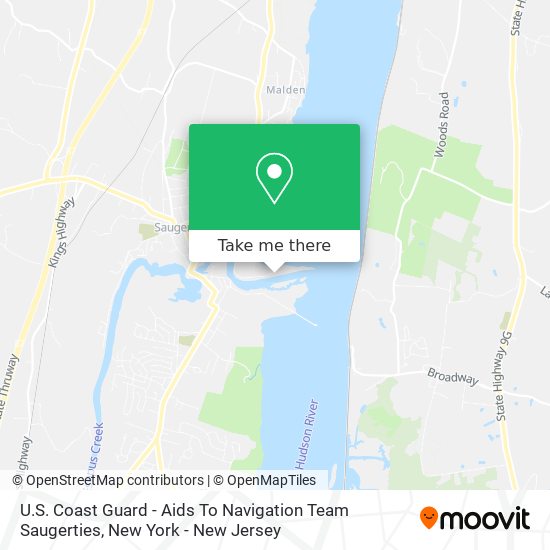 U.S. Coast Guard - Aids To Navigation Team Saugerties map