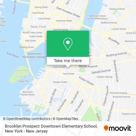 Mapa de Brooklyn Prospect Downtown Elementary School