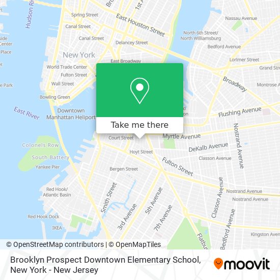 Brooklyn Prospect Downtown Elementary School map
