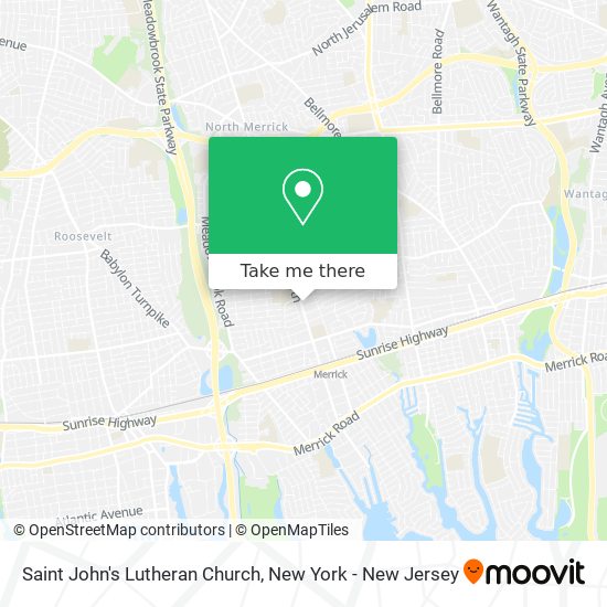 Saint John's Lutheran Church map