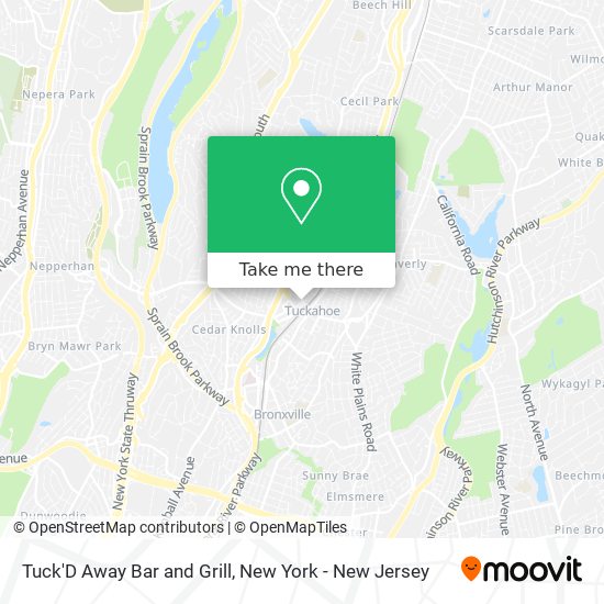 Tuck'D Away Bar and Grill map