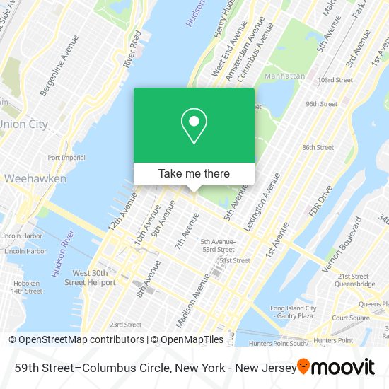59th Street–Columbus Circle map