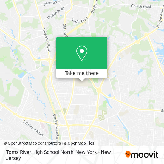 Toms River High School North map