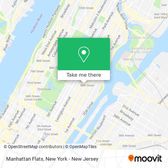 Manhattan Flats map