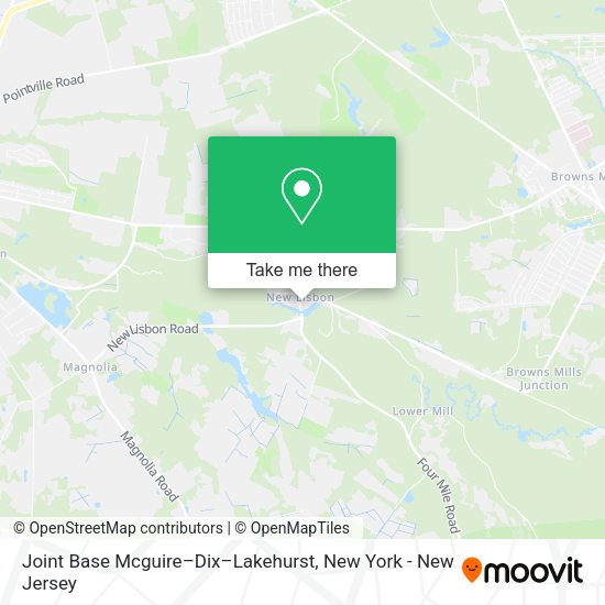 Joint Base Mcguire–Dix–Lakehurst map
