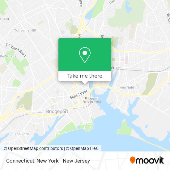 Mapa de Connecticut