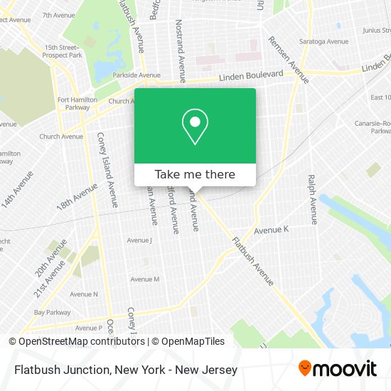 Flatbush Junction map