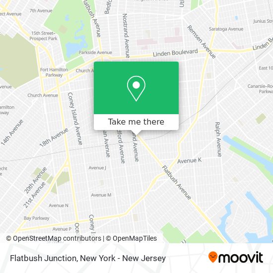 Mapa de Flatbush Junction