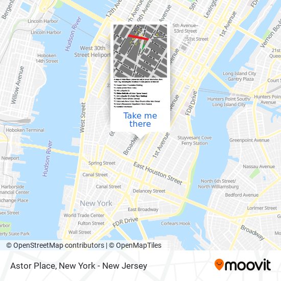 Mapa de Astor Place