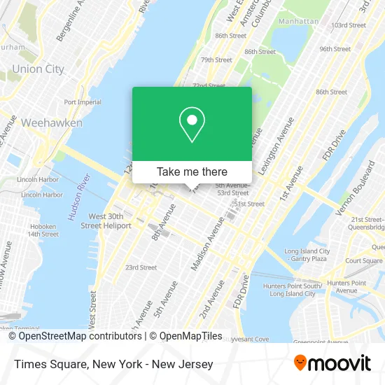 Mapa de Times Square