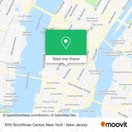 NYU Bronfman Center map