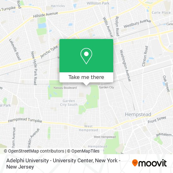 Mapa de Adelphi University - University Center