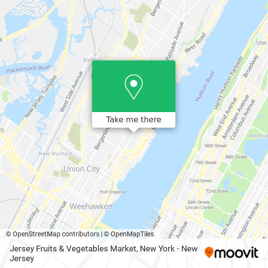 Jersey Fruits & Vegetables Market map