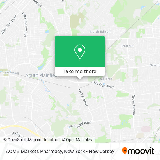 ACME Markets Pharmacy map