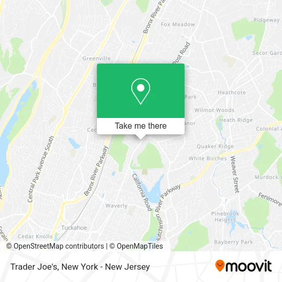 Trader Joe's map