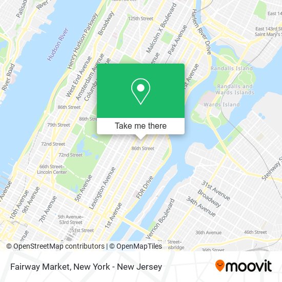 Mapa de Fairway Market