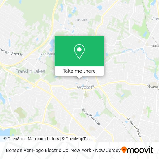 Benson Ver Hage Electric Co map