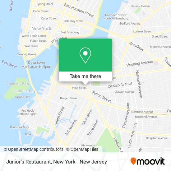 Mapa de Junior's Restaurant