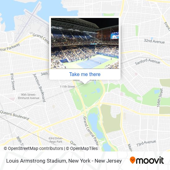 Mapa de Louis Armstrong Stadium