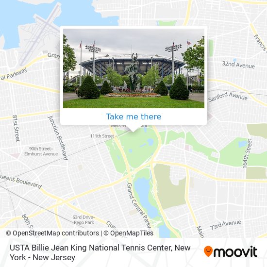 Mapa de USTA Billie Jean King National Tennis Center
