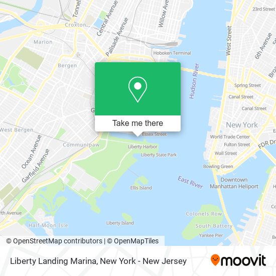 Mapa de Liberty Landing Marina