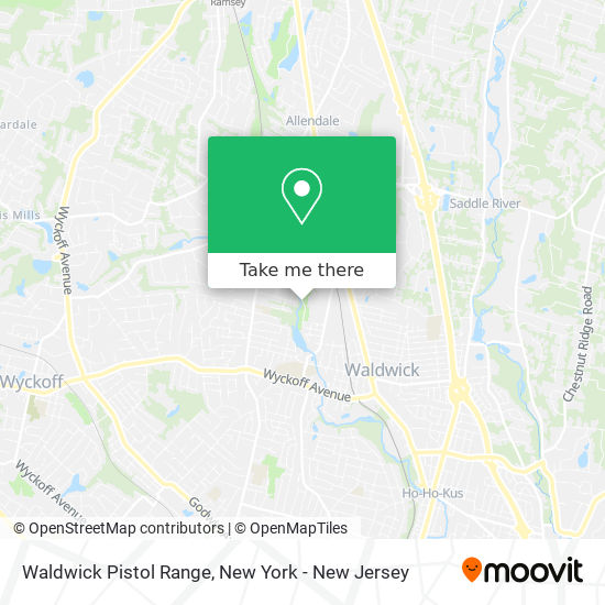 Waldwick Pistol Range map